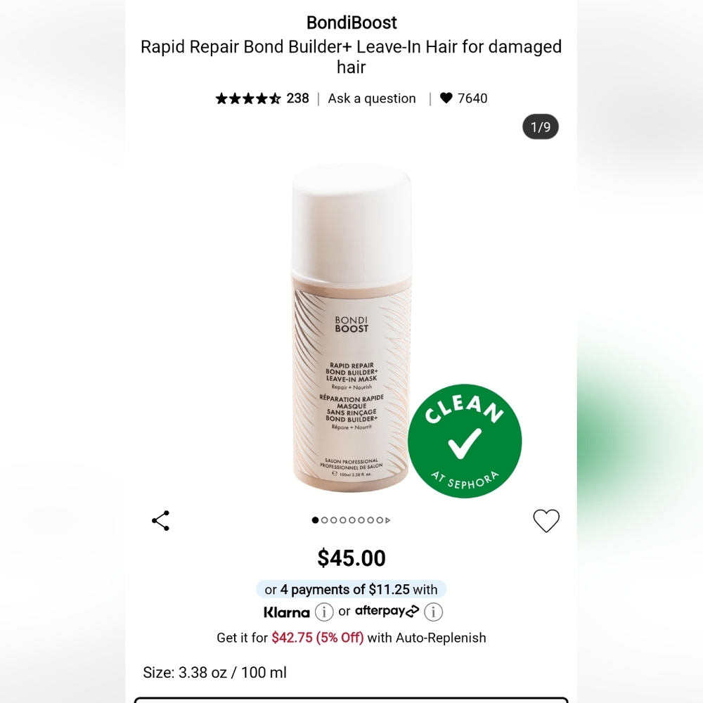 Rapid Repair Bond Builder+ Leave-In Mask - White